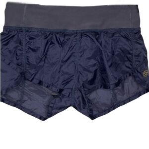 Honeycut Wms Sz XS Gray INDI High Waisted Supples Waistband Nylon Running Shorts